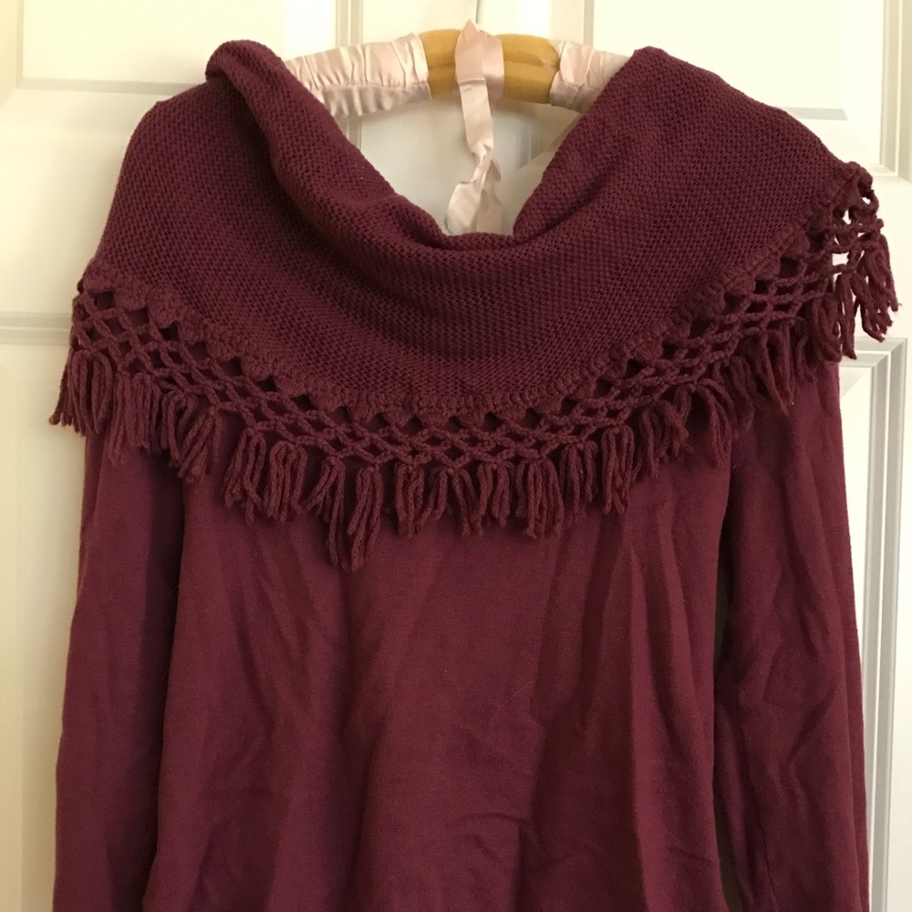 Anthropologie Off the Shoulder Sweater
