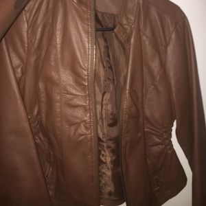 Leather jacket (brown)