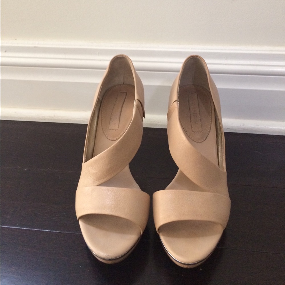 Banana Republic Platform Sandals Mirror Heels 6.5