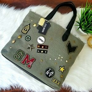NWT!! Steve Madden Military Tote