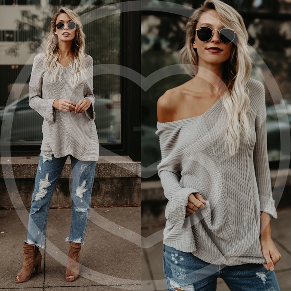 THUY Knit Sweater - GREY - Picture 2 of 5