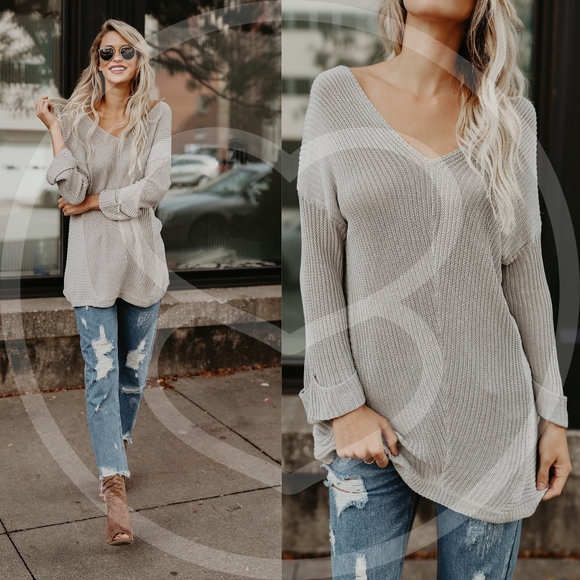 THUY Knit Sweater - GREY - Picture 3 of 5