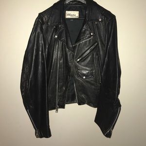 Vintage Wilson black leather jacket