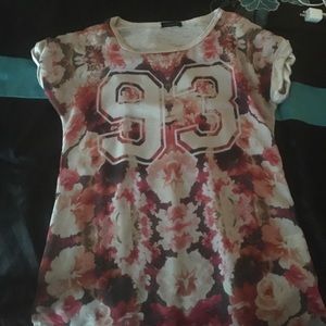 Blouse (floral print) orange , brown , black etc