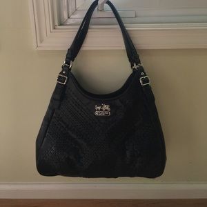 Authentic Coach black leather purse