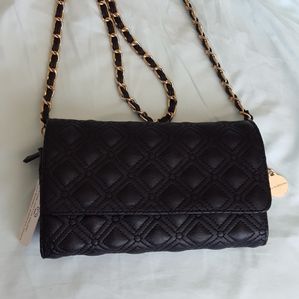 Black Cross Body Wallet