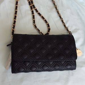 Black Cross Body Wallet