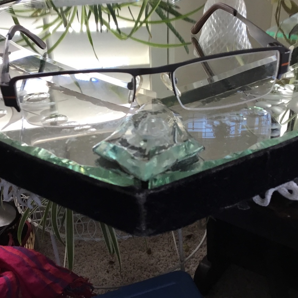 Unknown brand men’s eyewear metal frame half rim