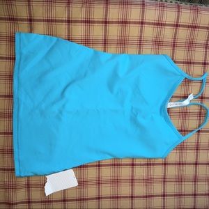 Lululemon size 6 power Y tank Blue New With Tags