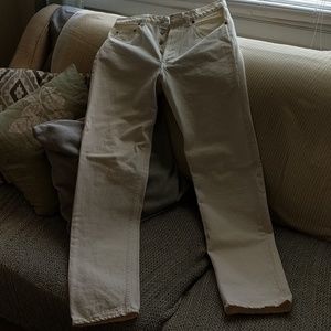 White Levi's 501 Jeans (vintage, 1957)