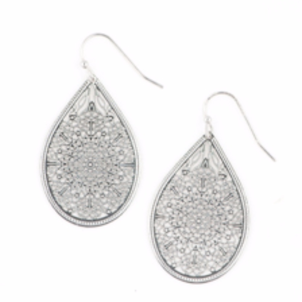 The monarch silver earrings