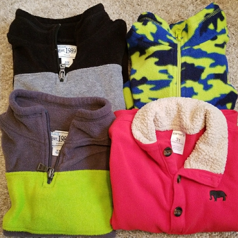 Toddler Fleece Jackets Lot