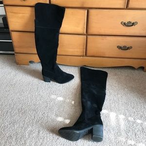 Women’s black over the knee boots