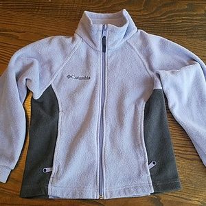 Columbia girls zip up fleece