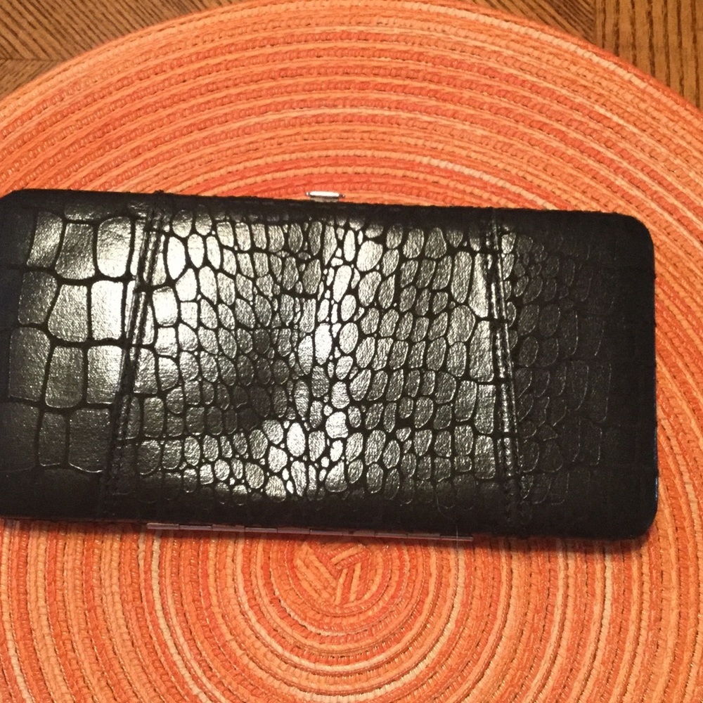 NWOT black clutch wallet