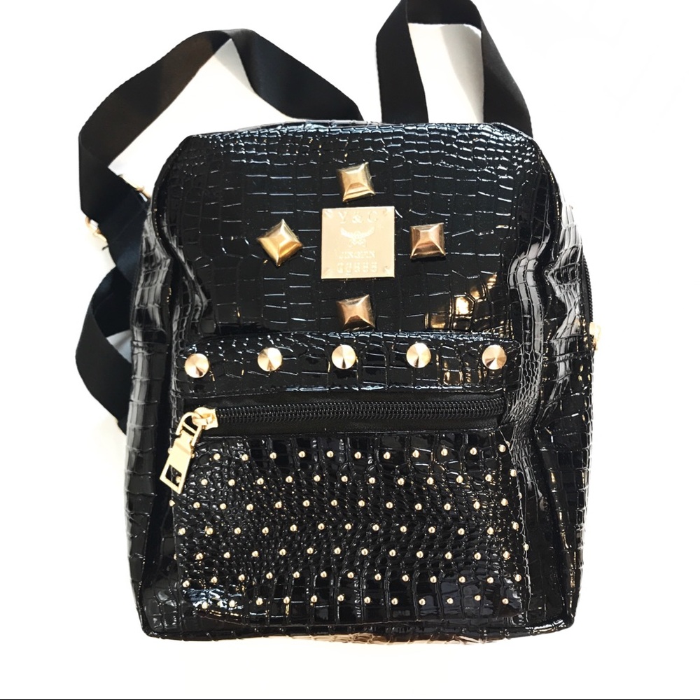 Mini Faux Vegan Leather Bag (Brand New)