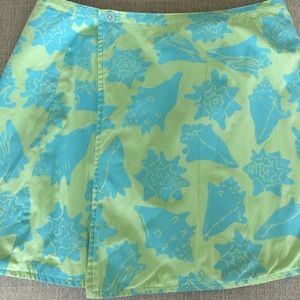 Lilly Pulitzer Seashells Mini Wrap Skirt