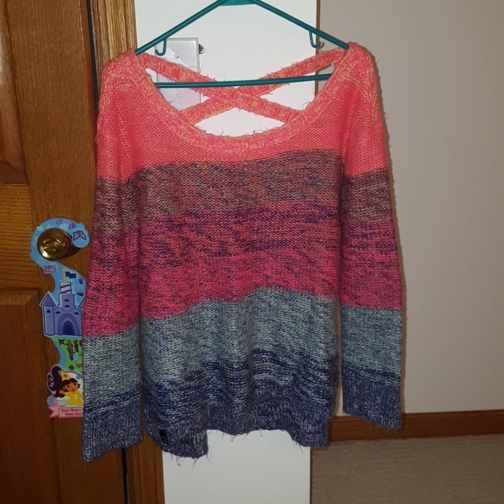 LA Hearts multi color sweater