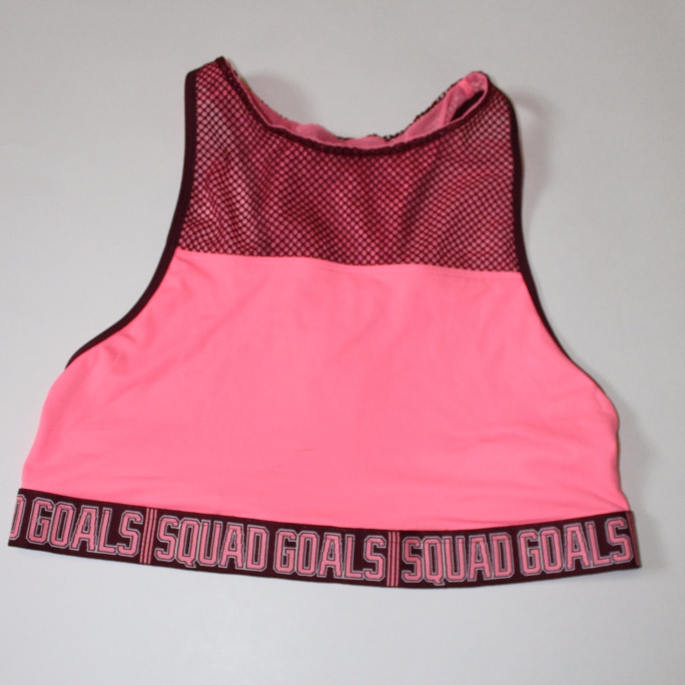 EUC High neck Neon sports bra