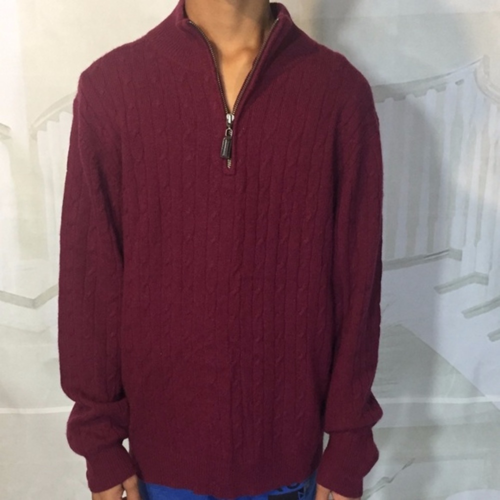 Cashmere Half Zip Sweater | Allen Solly