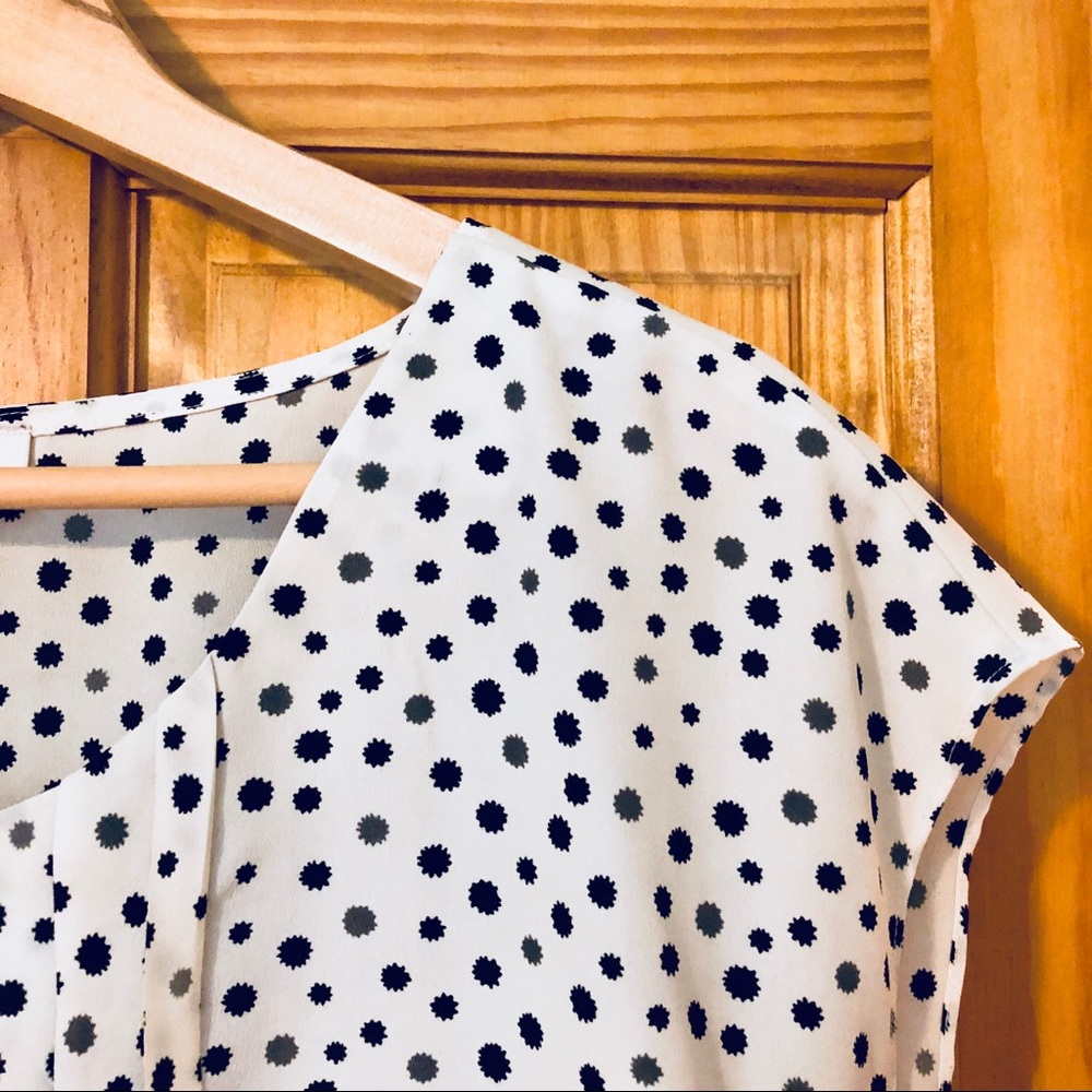 Loft Black & White Top [Sz M]