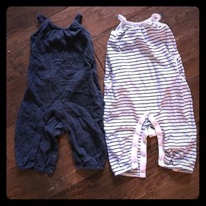 2 old navy rompers