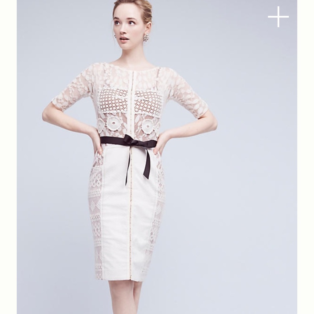 Anthropologie Byron Lars carissima sheath dress