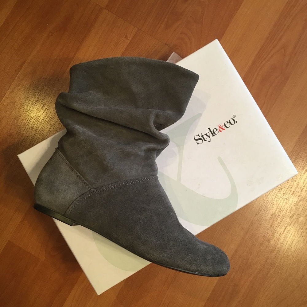 Style & Co Megggry Suede Booties