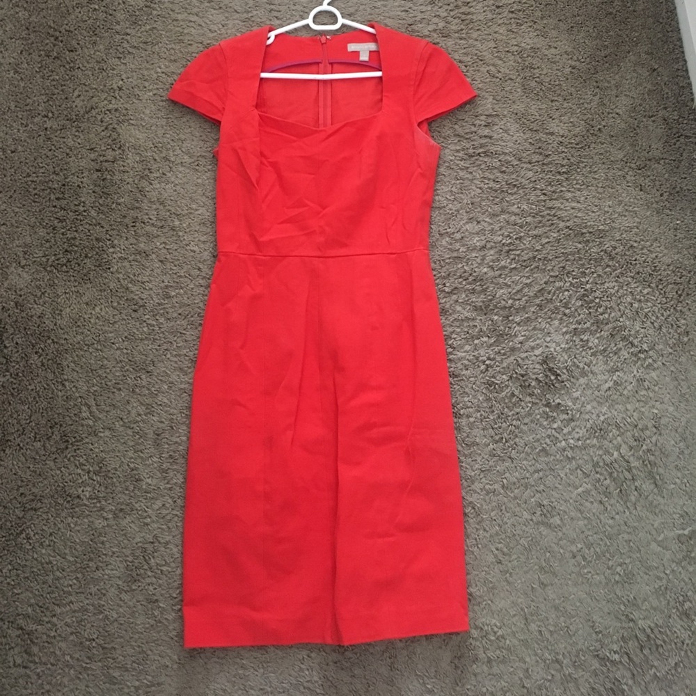 Red work dress