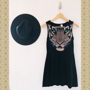 Black Dress with Tiger Print 🐯