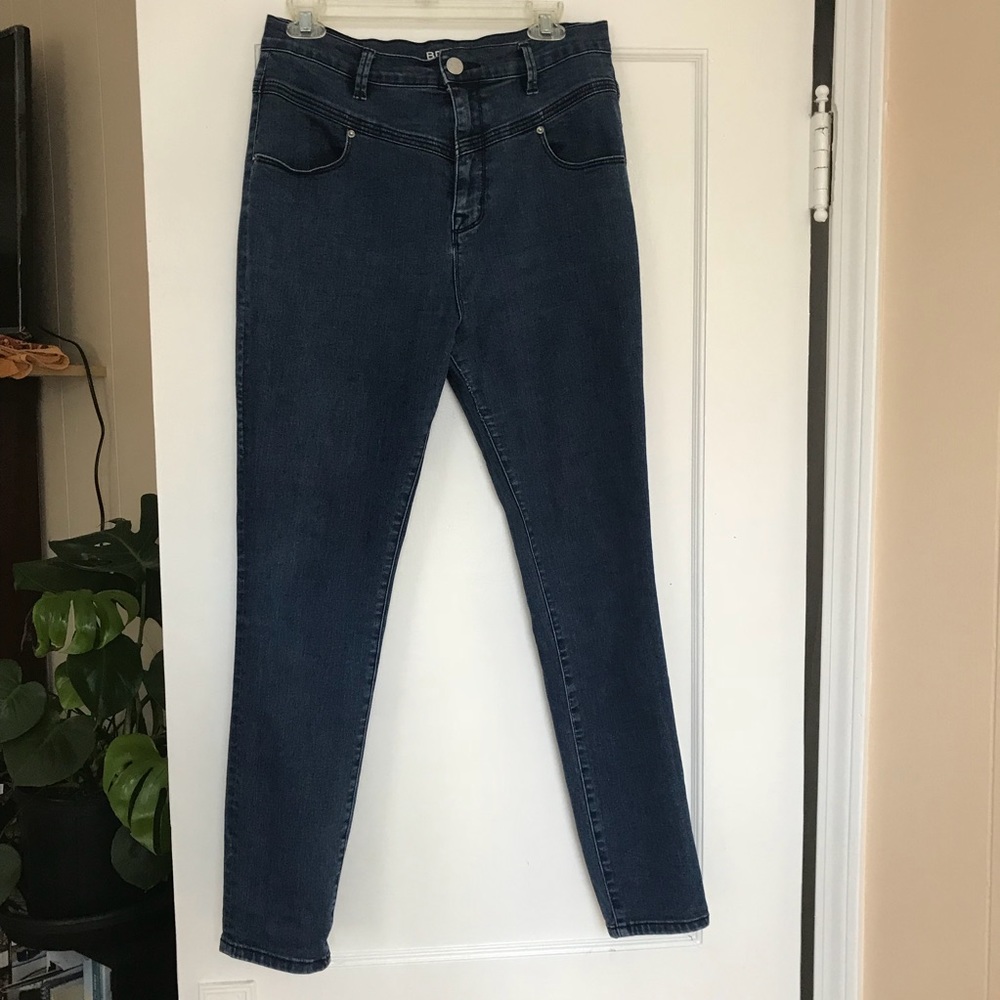 BDG Blue High Rise Seam Jean