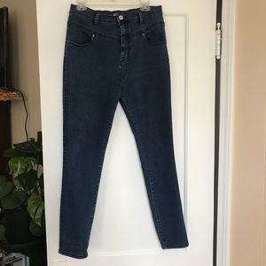 BDG Blue High Rise Seam Jean