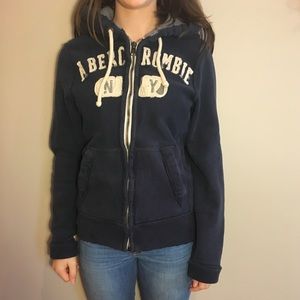 Abercrombie vintage zip-up sweatshirt