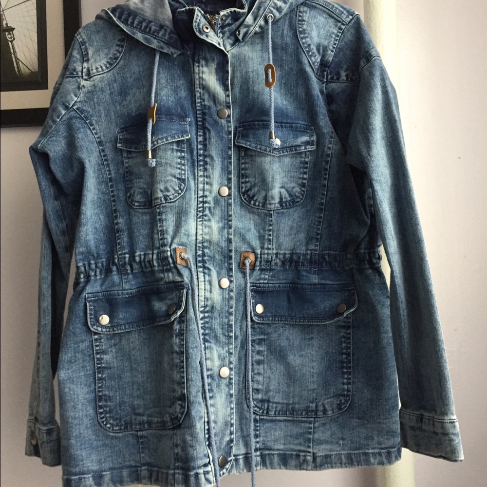 Brand new jeans parka