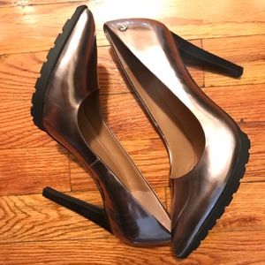 Calvin Klein rose gold heels
