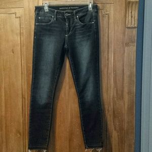 Articles of Society 'Carly' frayed hem ankle jeans