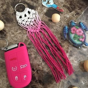 Fuchsia Ombré Keychain