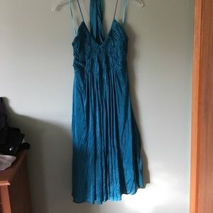 Silky soft teal dress