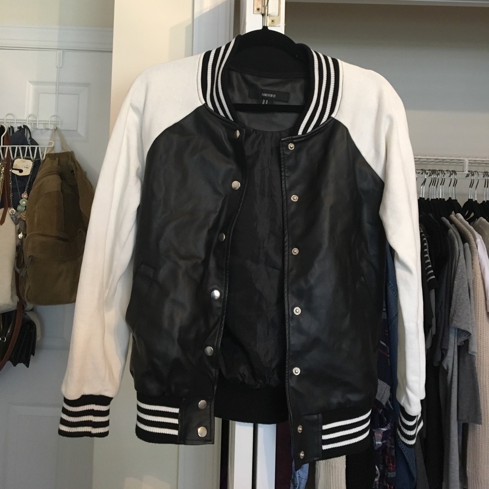 Varsity style letterman jacket