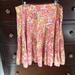 Three tier swing skirt