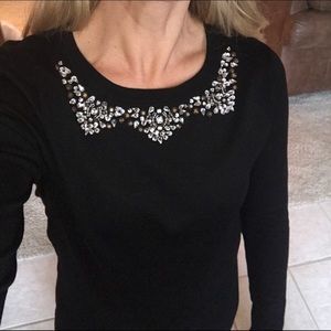 black embellished sweater