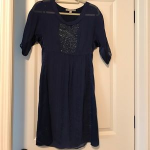 Banana Republic Heritage Blue Silk Dress size S