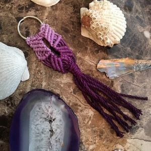 Purple ombré keychain