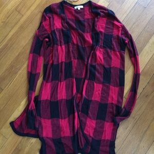 Plaid cardigan