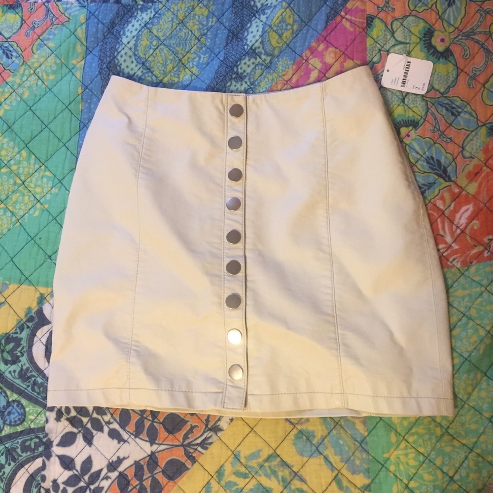 Free People pleather skirt NWT !!