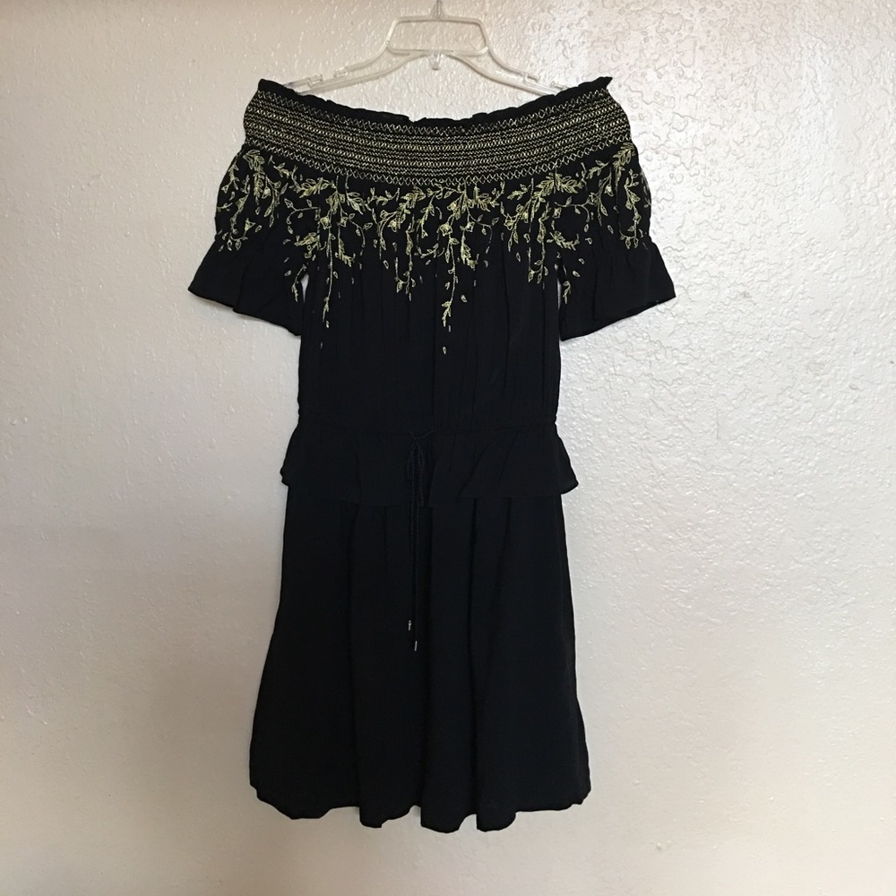 Black and gold Rachel Zoe dress