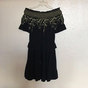Black and gold Rachel Zoe dress