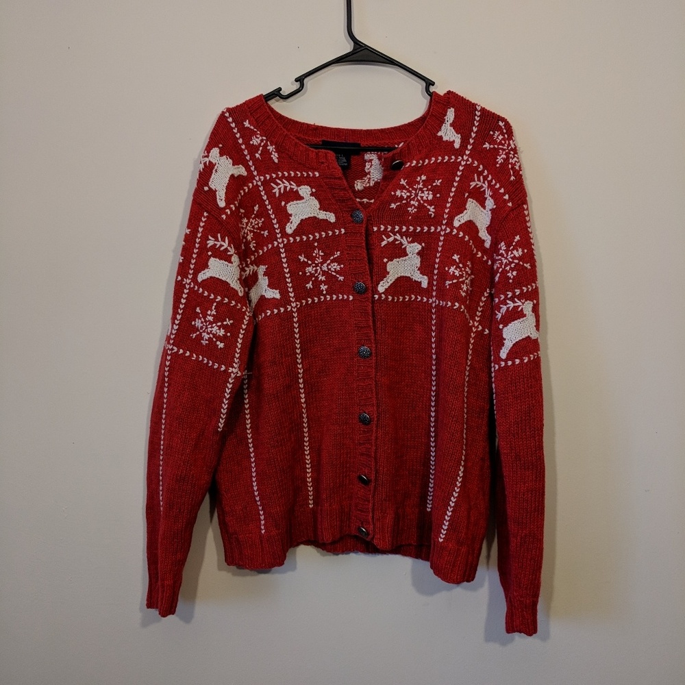 Eagles Eye Reindeer Christmas Sweater