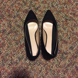 Zara Basic Collection Black Velvet Heels