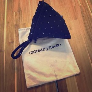 Very unique shaped black bag Vintage Donald Pliner